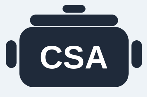 Ícone da Cozinha sem Aperto com panela e letras CSA